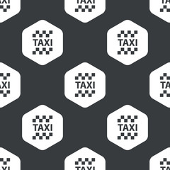 Black hexagon taxi pattern