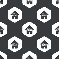 Black hexagon house rent pattern
