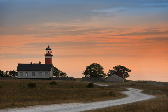 Leuchturm von När, Halbinsel Närholm, Gotland