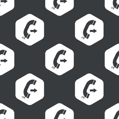 Black hexagon outgoing call pattern