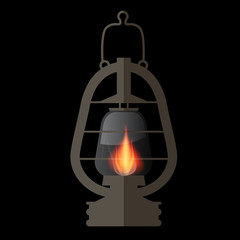 Lantern, Gas Lamp Illustration