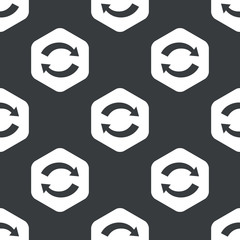 Black hexagon exchange pattern
