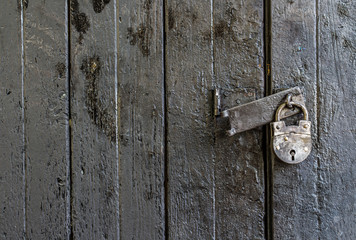 Old painted wood wall