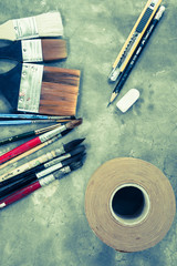 Watercolor paintbrush , Drawing Equipment