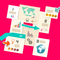 Paper Vector Infographic Layout