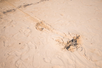 anchor on the sand
