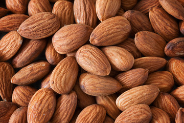 almond pile close up