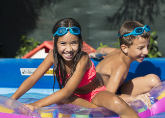 Summer children swimming pool