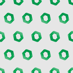 3d seamless hexagon background gray