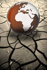 Global warming concept - Photo composition with image from NASA