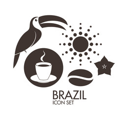 Brazil. Icon set