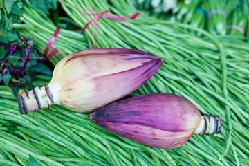 Bananas flowers