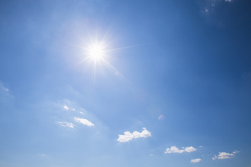 Beautiful blue sky with clouds