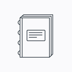 Book icon. Education sign.