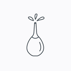 Medical clyster icon. Enema sign.