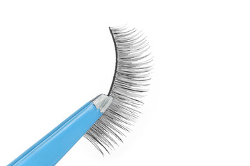 False lashes and blue pincers