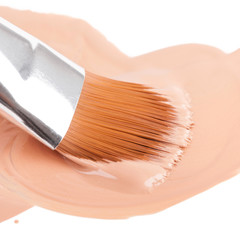 Make-up neilon brush with foundation
