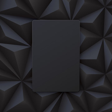Black abstract background vector. 