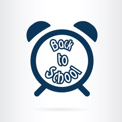 alarm clock school icon