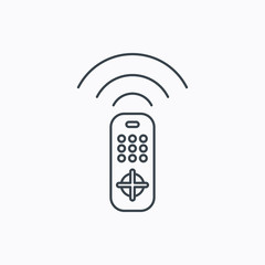 Remote control icon. TV  channels sign.