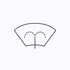 Washing window icon. Windshield cleaning sign.