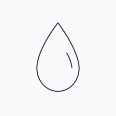 Water drop icon. Liquid sign.