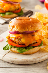 Homemade Healthy Chicken Burger