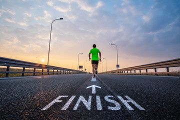 Run to the finish line