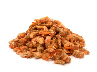 dried salted prawn,dried shrimp isolated on a white background,Sun Dried Salted Prawn,closeup dried salted prawn on white background,sea food,ingredient,Heap of dried shrimps,Dried Prawn,Dry shrimp