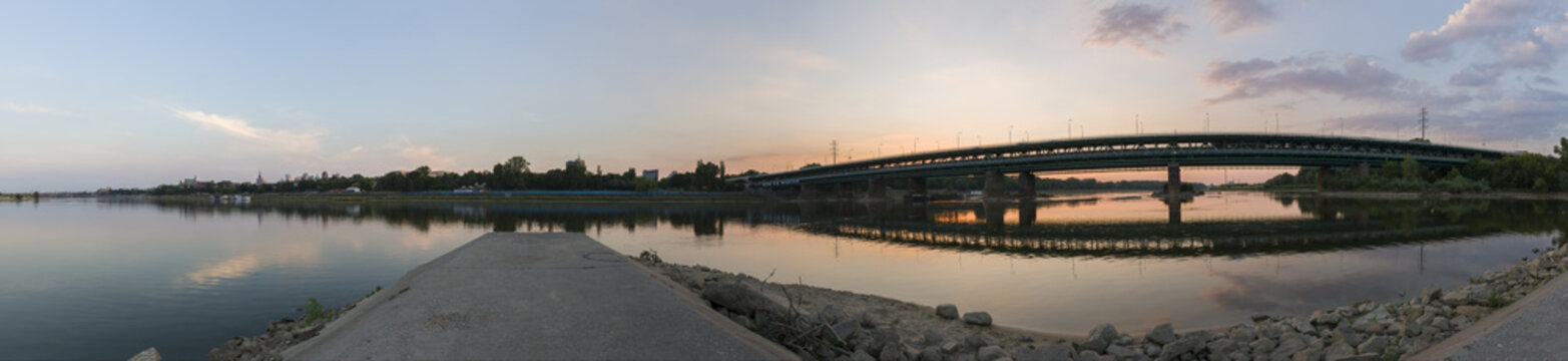 Fototapeta Panorama of Warsaw city