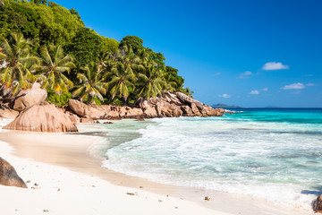 Anse Patates Strand, La Digue - Seychellen