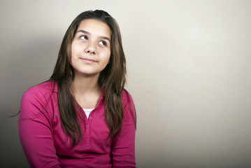 Fototapeta premium Thinking teenager girl 
