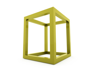 3D cube logo design icon