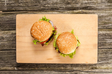 Delicious hamburger