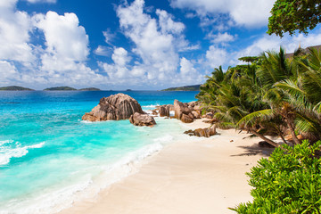 Anse Patates Strand, La Digue - Seychellen