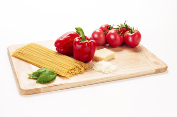 Cutting Board filled with food