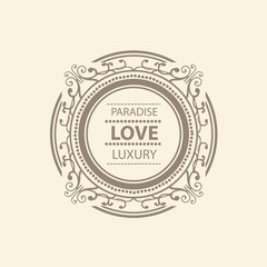 Monogram  luxury logo   template