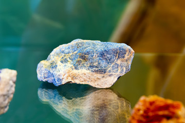 Blue lapis lazuli with pyrite