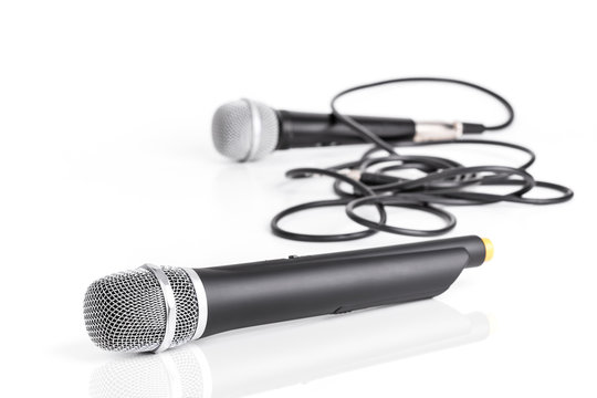 Retro and modern wireless microphone