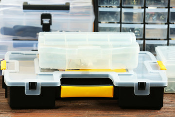 Set of tools in workshop