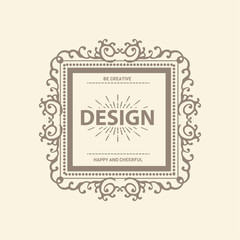 Monogram  luxury logo   template