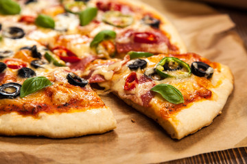 Delicious home made pizza