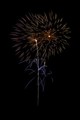 Fototapeta premium Multi-color Fireworks Burst