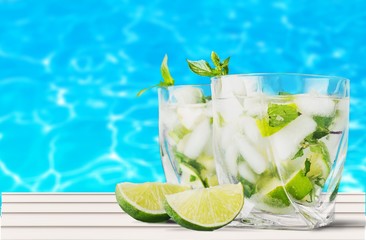 Mojito, drink, cold.