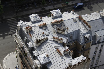 Toit d'immeuble à Paris