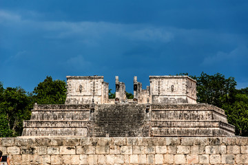 Warriors Temple (los Guerreros). Chichen Itza, Yucatan, Mexico.