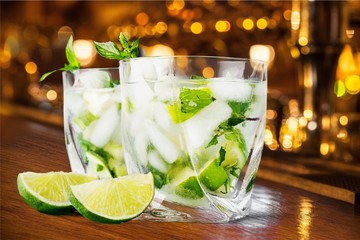 Mojito, drink, cold.