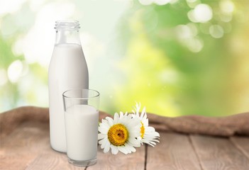 Obraz na płótnie Canvas Milk Bottle, Milk, Bottle.