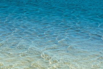 Transparent water of sea beach