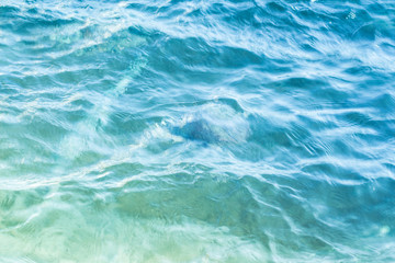 Transparent water of sea beach